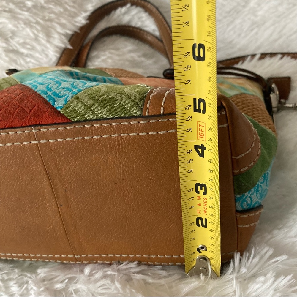 Fossil | Patchwork/ Weave Leather Multi Color Bag - image 5